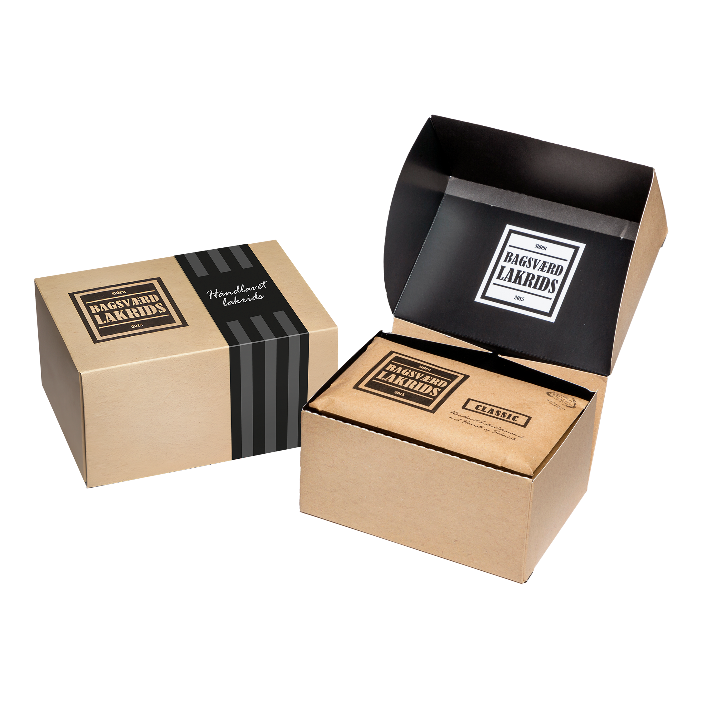 Black Gift Box - 5 pcs Licorice Bars - Bagsvaerd Lakrids